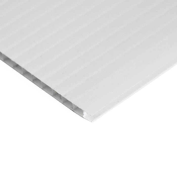 White Polypro Corrugated Sheet 3mm 1220 x 610mm