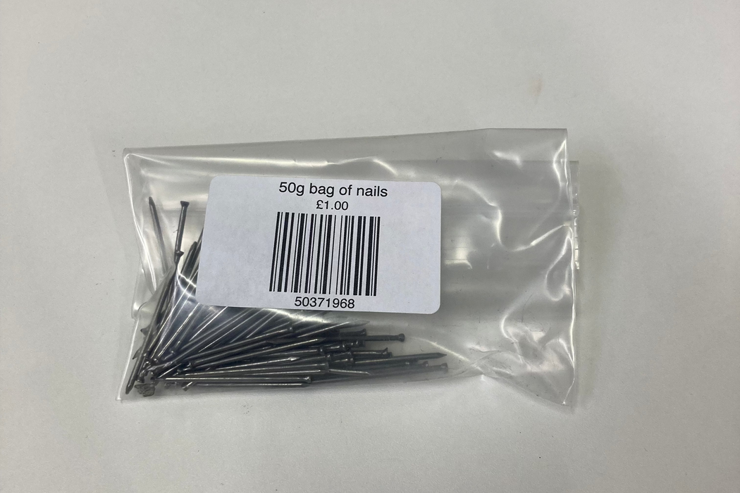 50g bag of nails