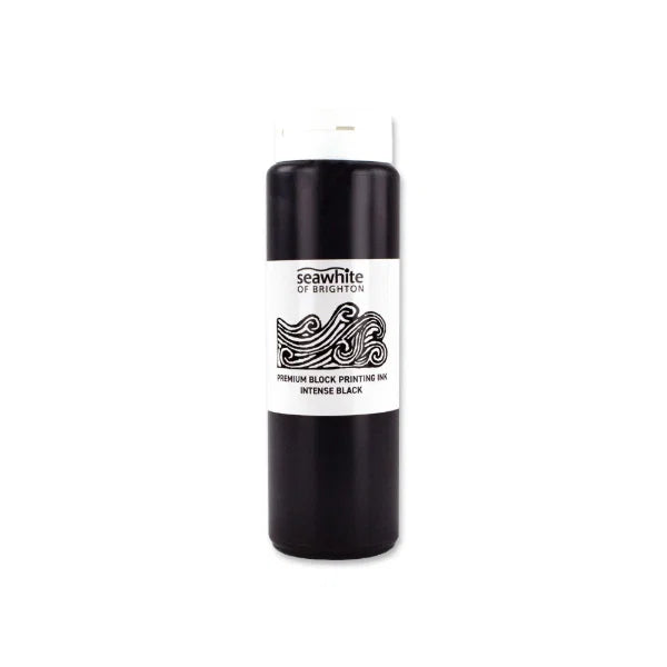 Seawhite Premium Block Printing Ink Black 500ml