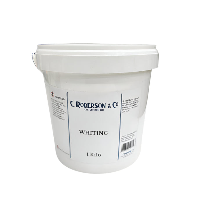 Bucket of whiting powder