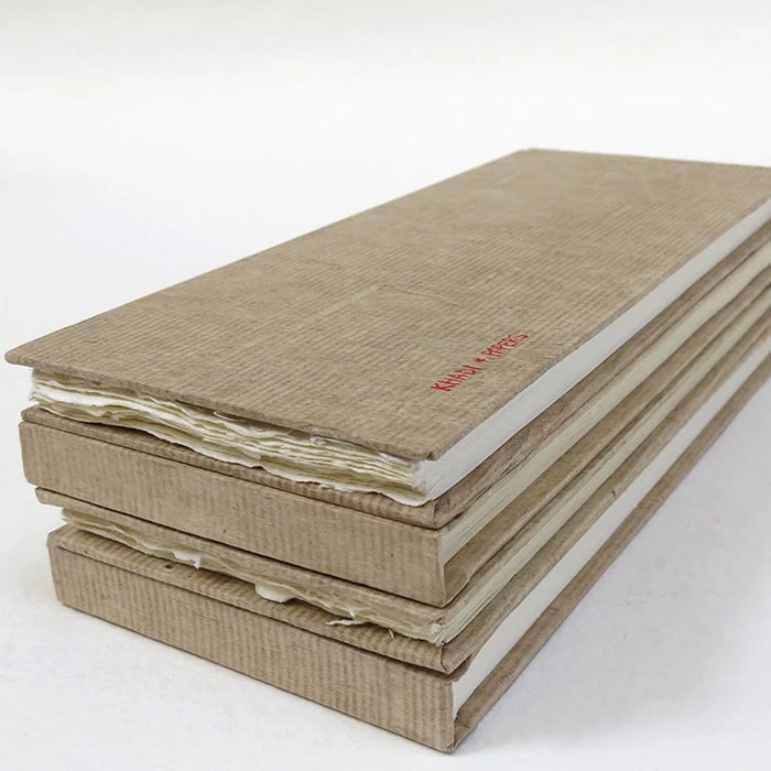 Khadi Hardback Book Long- Cotton Rag Paper 210gsm
