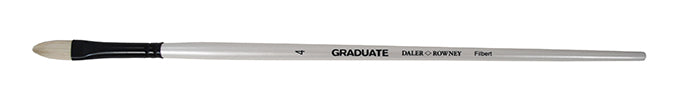 Graduate Brushes - Natural Bristle Filbert (Long Handles)