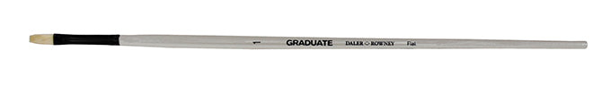 Graduate Brushes - Natural Bristle Flat (Long Handles)