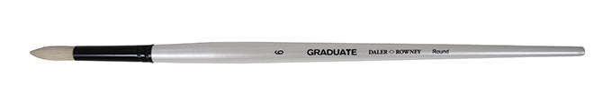 Graduate Brushes - Natural Bristle Round (Long Handles)