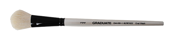 Graduate Brushes - Oval Wash (White Goat)
