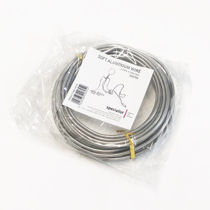 Aluminium Wire 3.2mm Diameter x 10m