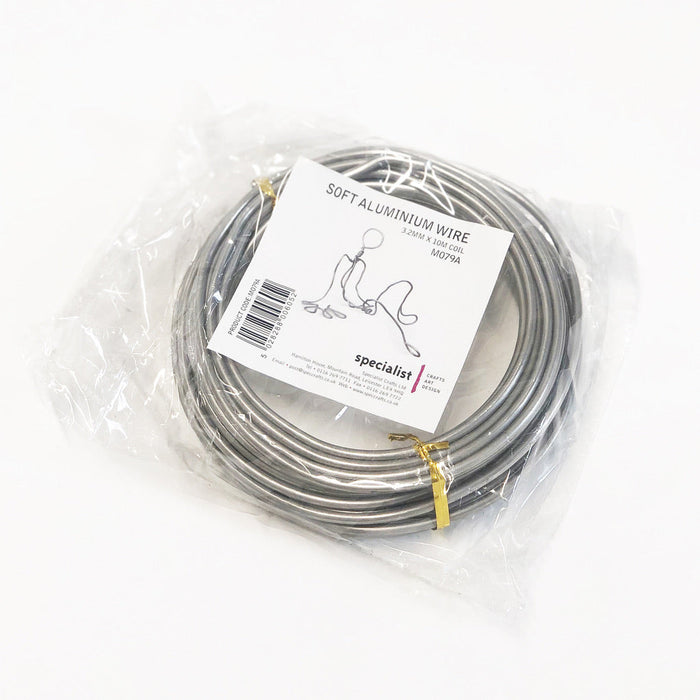 Aluminium Wire 3.2mm Diameter x 1.2m Coil
