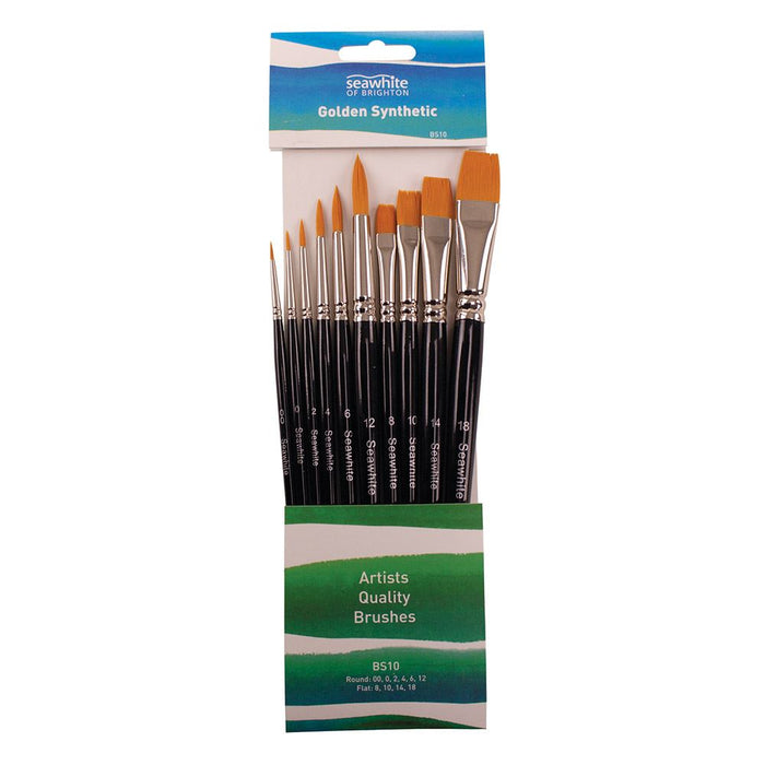 Golden Synthetic Brush Sets