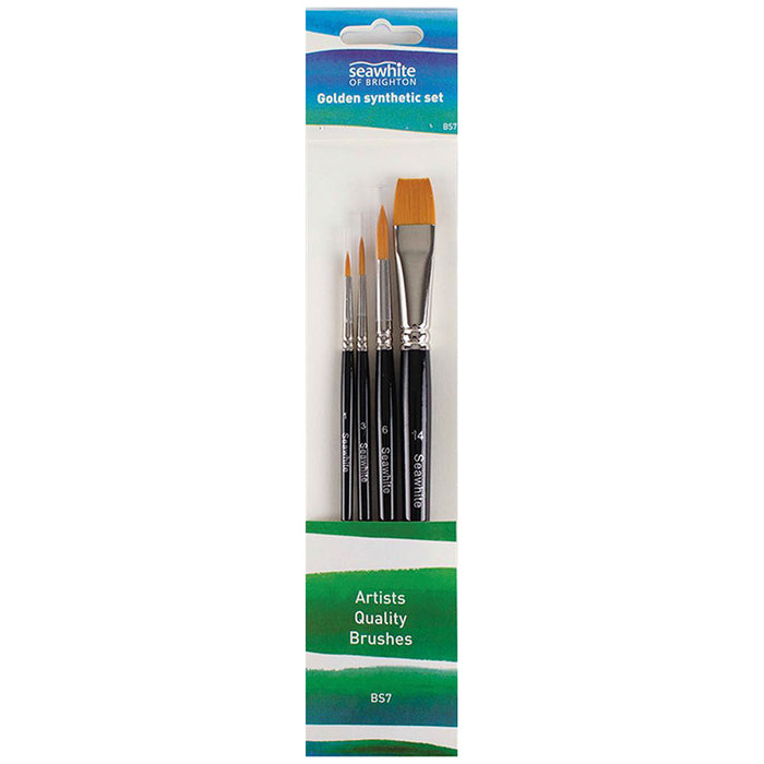 Student Golden Paintbrush Sets Synthetic Long Liners Brushes Sizes 20/0  10/0 0 for sale online