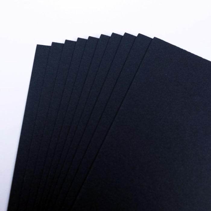 225gsm High Intensity Black Card 10 Sheet Pack