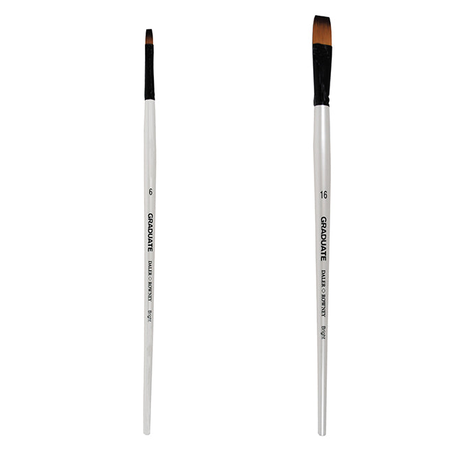 Graduate Brushes - Bright (Long Handle, Synthetic)