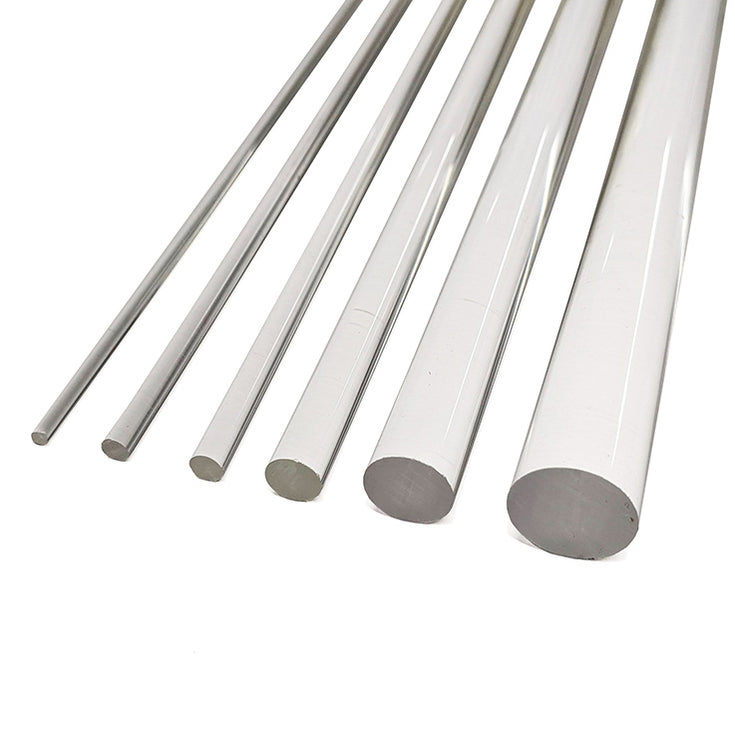 Solid Acrylic Rods Clear Acrylic Round Rod — ShopRCA