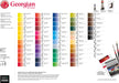 Georgain Oils Colour Chart