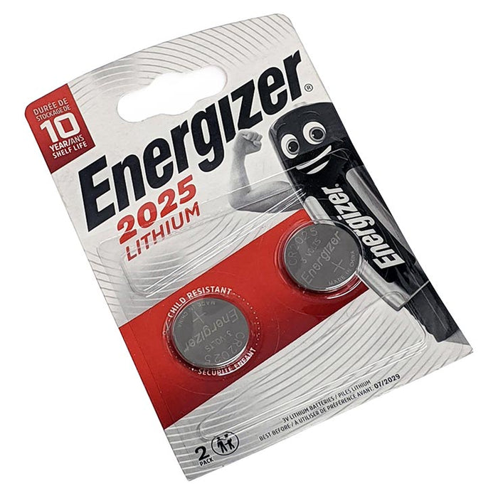 Energizer Batteries Lithium CR2025 Pack of 2