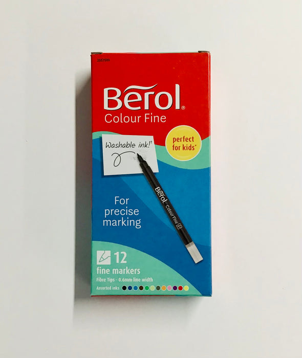 Berol Colour Fine Pens Assorted (12 Pack)