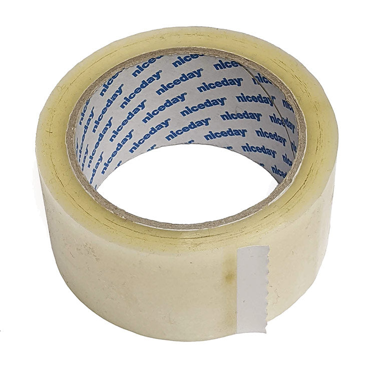Self Adhesive White Paper Parcel Tape (24mm) - MADE IN UK