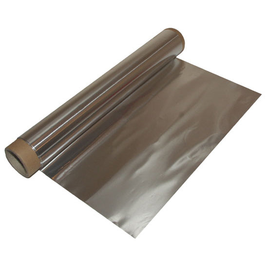 Aluminium foil roll, slightly unrolled