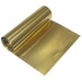 Brass foil roll, slightly unrolled