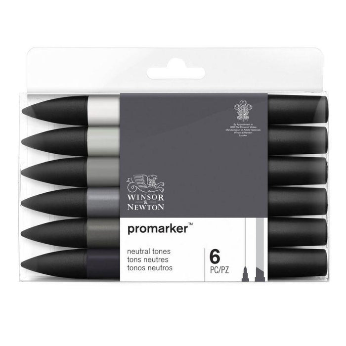 W&N Promarkers Neutral Tones Set of 6