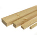 a selection of softwood timber in different sizes